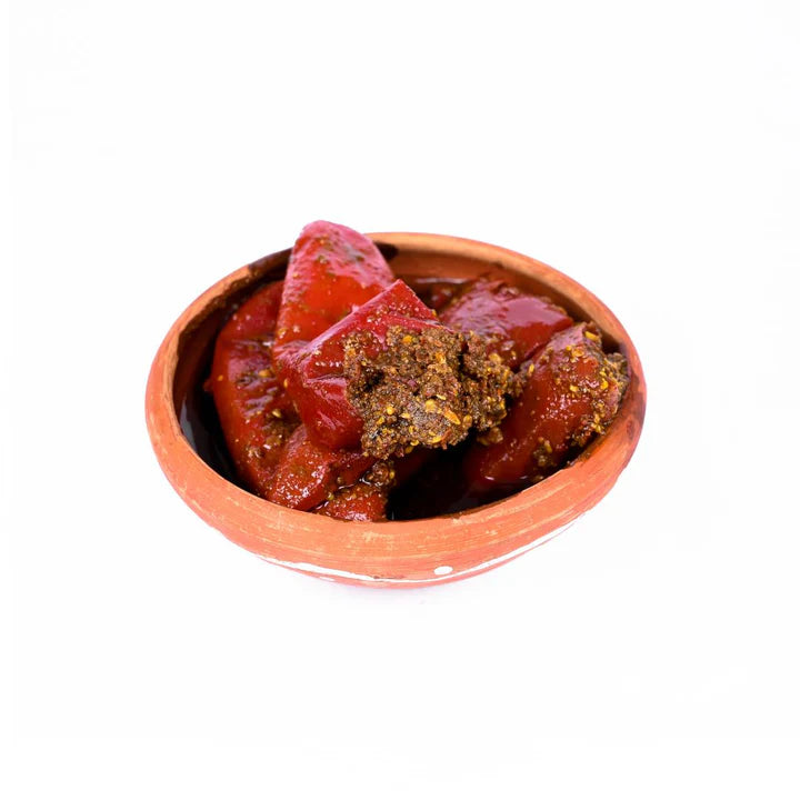 Lal Mirch ka Bharua Achar | Stuffed Red Chilli Pickle